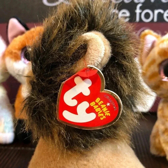Ty Beanie Babies  Leopard Bunny Lion Kitty Fox - Picture 5 of 10